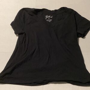 Splash Charcoal V-Neck Tee